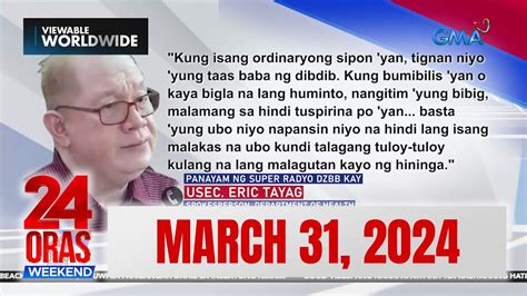 balita 24 oras today|24 Oras Express: March 01, 2024 [HD] .